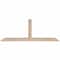 Ekena Millwork Portland Smooth Timber Gable Bracket, Douglas Fir, 60"W x 22"H x 3 1/2"D x 3 1/2"F, 9/12 Pitch GBW060X22X0404POR00SDF - alternate 1